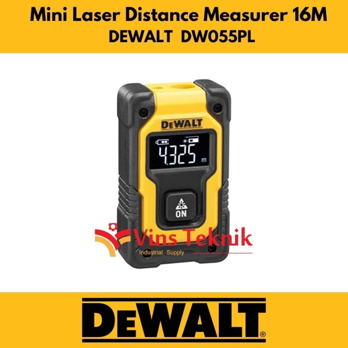 Laser Distance Measurer 16M meteran laser MINI DEWALT DW055PL