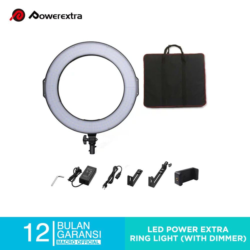 POWEREXTRA LED Ring Light  RL-288A - 3200K-5600K - DIMMER
