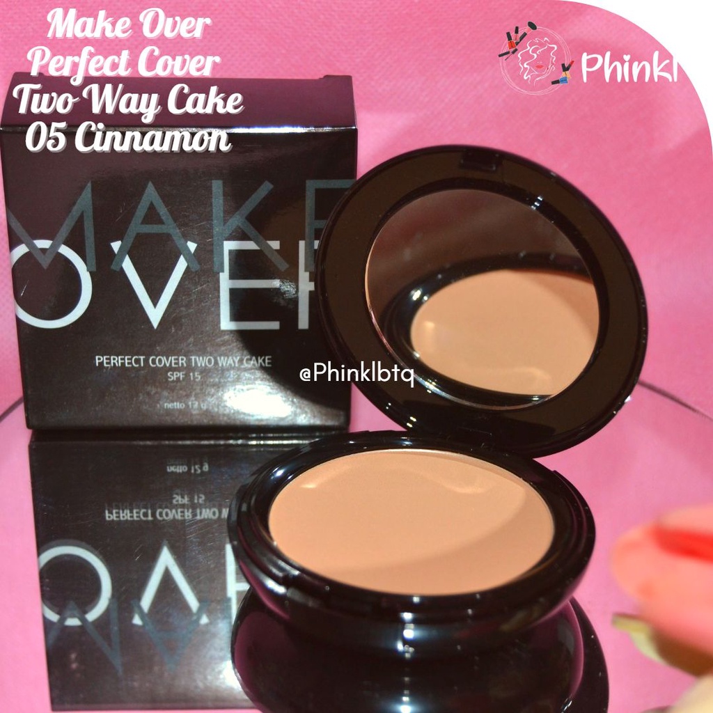 `ღ´ PHINKL `ღ´ 🅼🅰🅺🅴 🅾🆅🅴🆁 Make over perfect cover two way cake plus wadah anti minyak tahan lama