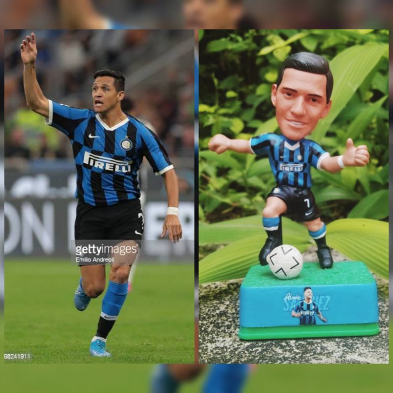 Figure Soccer Custom Alexis Sanchez Inter Milan 12cm