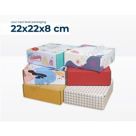 

22x22x8 cm Kardus/Polos/kemasan/Hampers/Nasi