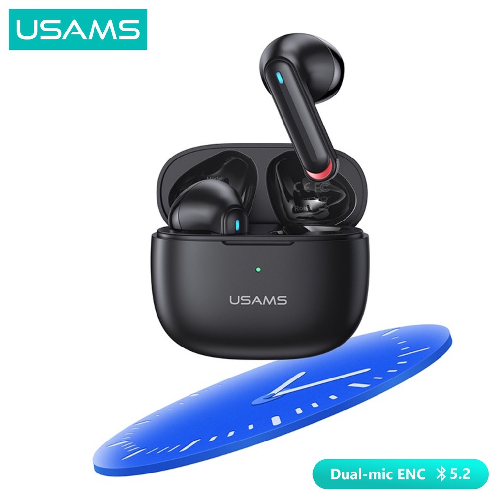 USAMS NX10 Dual-mic ENC TWS Earphone Bluetooth 5.2