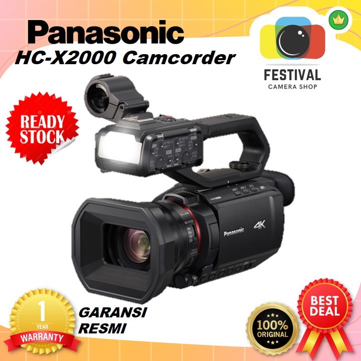 Panasonic HC-X2000 UHD 4K Professional Camcorder X2000 X 2000 RESMI