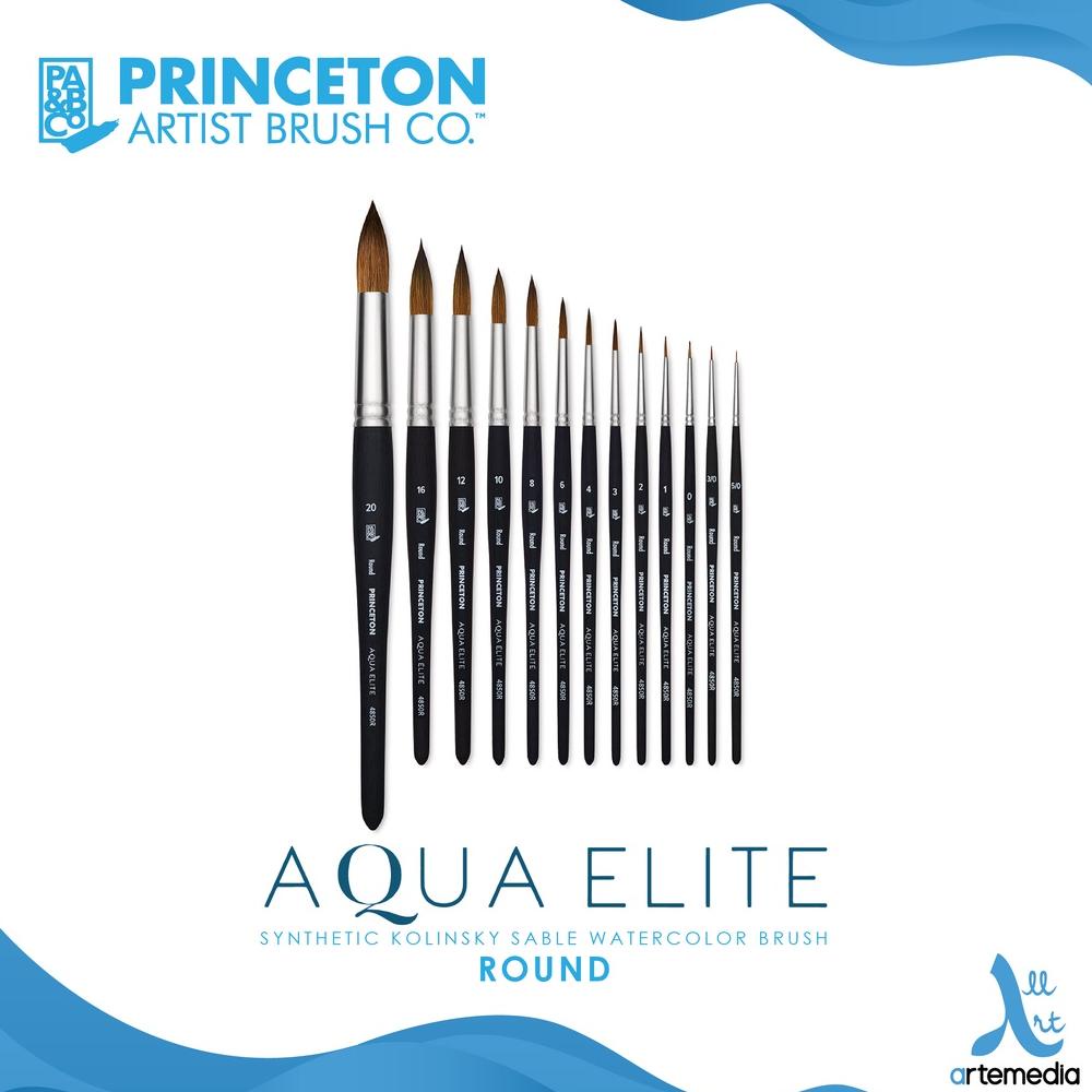 

Kuas Lukis Princeton Aqua Elite 4850R Round Synthetic Watercolor Brush Short Handle