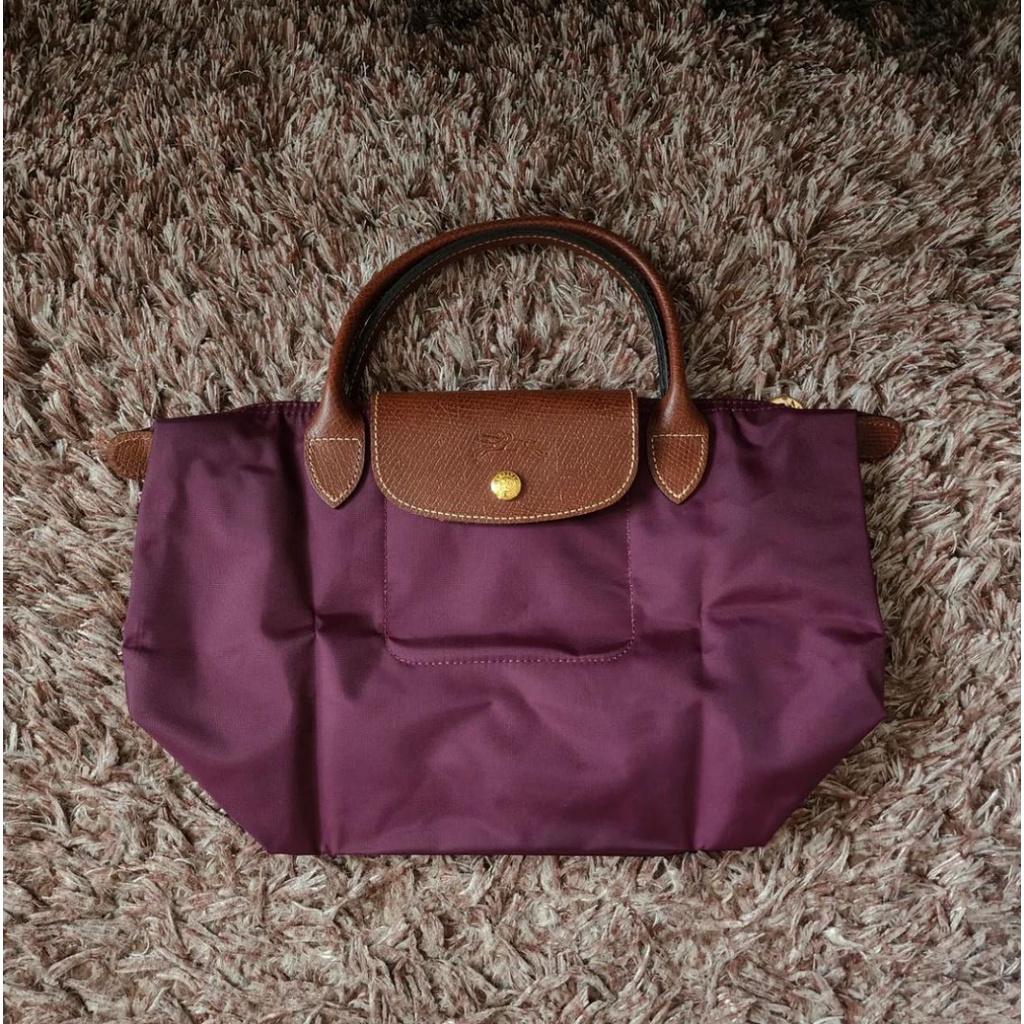 longchamp small short handle prune