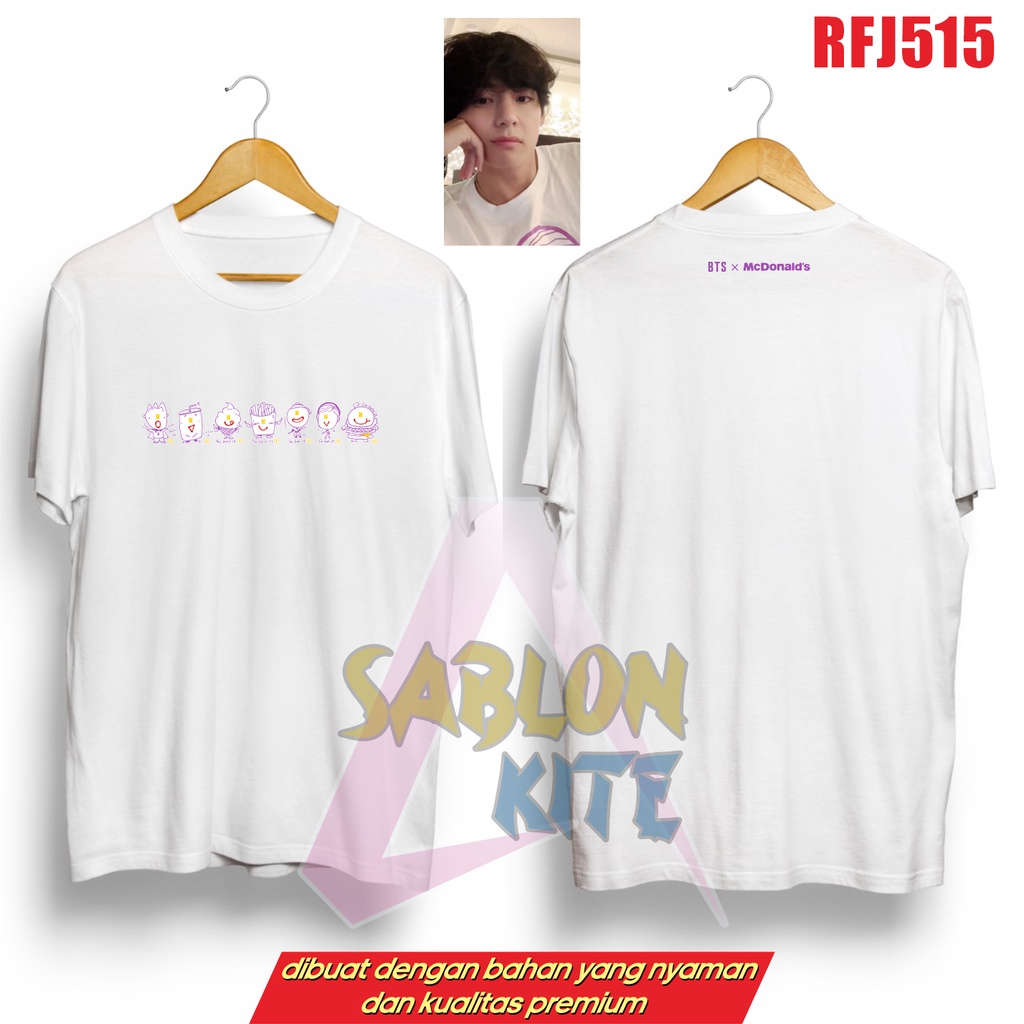 Gratis Fotocard Kaos Taehyung live full member ot7 RFJ515
