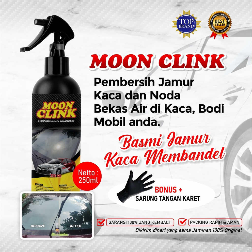 PEMBERSIH JAMUR KACA MOBIL CAIRAN OBAT PENGHILANG KERAK ANTI JAMUR BODY KACA MOTOR