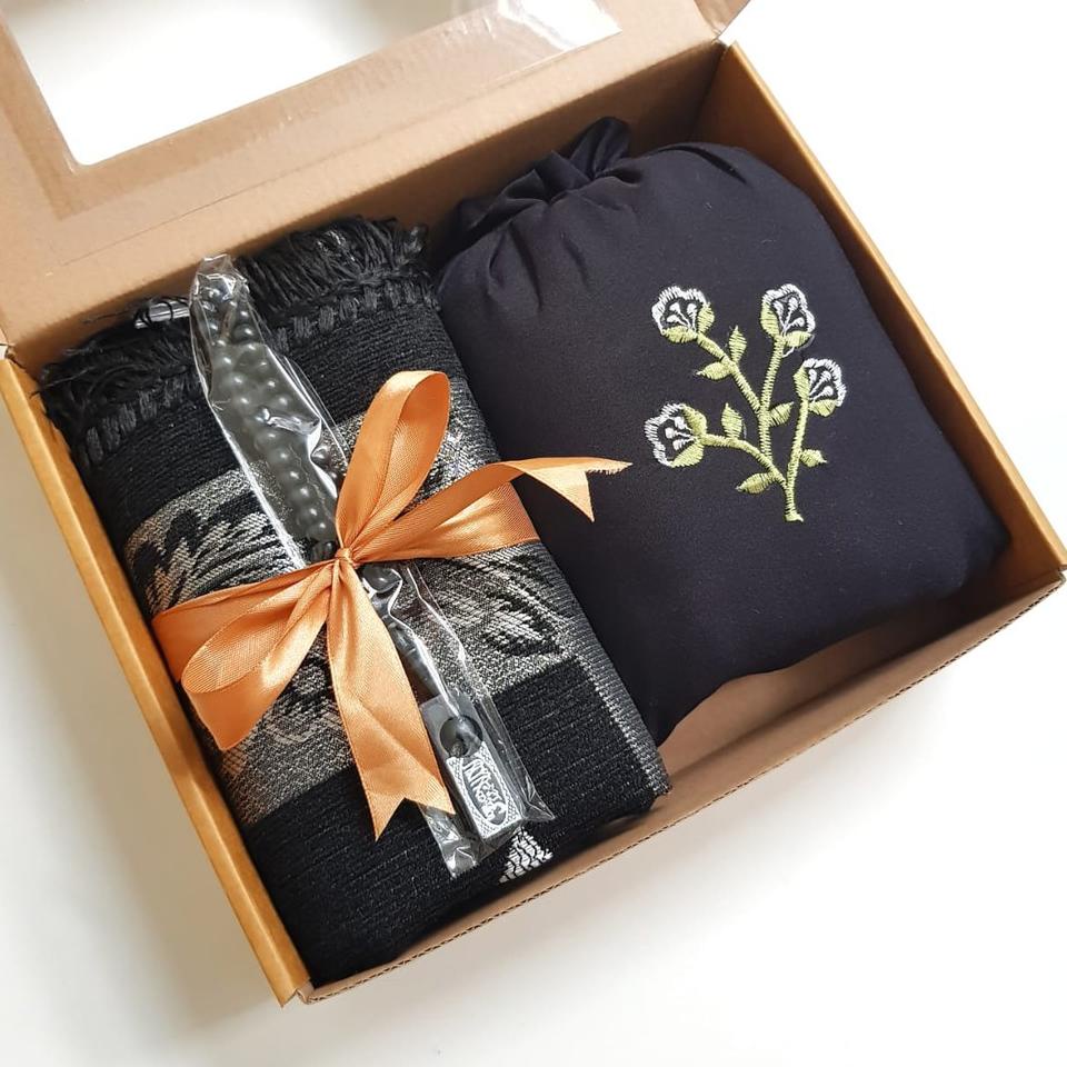 ❣ [BARMU] KADO HARI IBU PAKET MUKENA DAN SAJADAH TURKI PACKING BOX KADO GURU HADIAH ULANG TAHUN WEDD