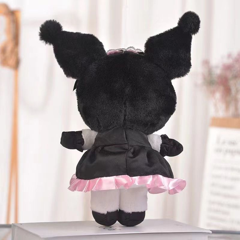 MAINAN BONEKA MELODY KUROMI PRINCESS DRESS HITAM PINK OLD SCHOOL TUXEDO