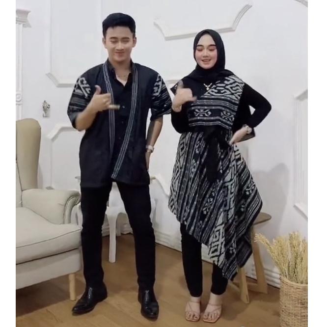 Langsung Order COUPLE TENUN SIERA TORAJA DRESS TENUN BATIK KAMPUS || COUPLE TENUN || SET COUPLE TENU