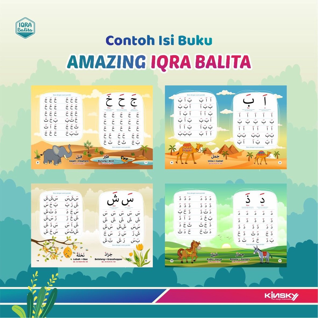 BUKU IQRA | AMAZING IQRO BALITA BOARDBOOK JILID 1 DAN JILID 2