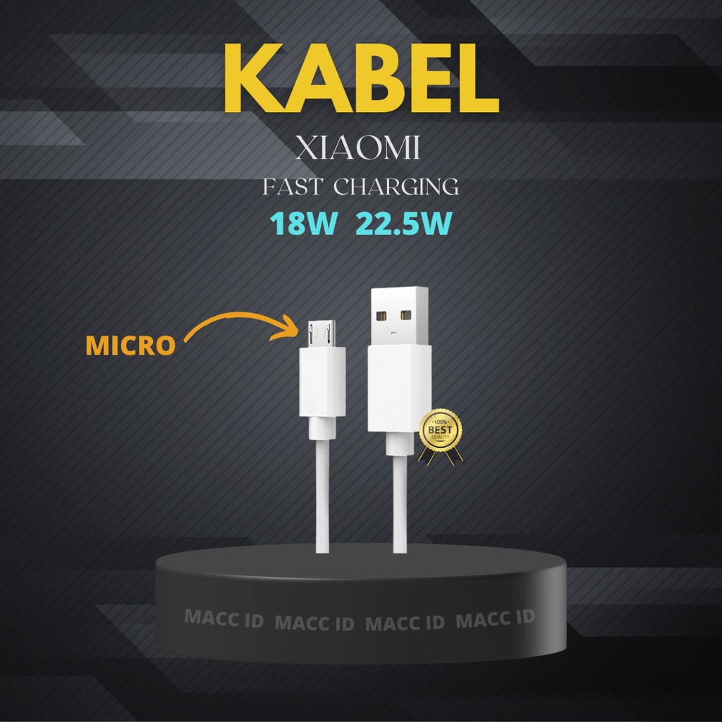 KABEL CHARGER XIAOMI MICRO REDMI 4A 4X NOTE 3 4 5A FAST CHARGING