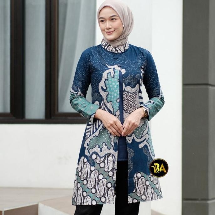 HOT SALE Tunik batik wanita harga terjangkau-tunik batik wanita-baju batiktunik