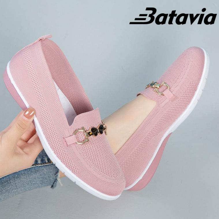 MURAH Batavia Shoes Sepatu Flat Wanita Rajut Import Terbaru A6