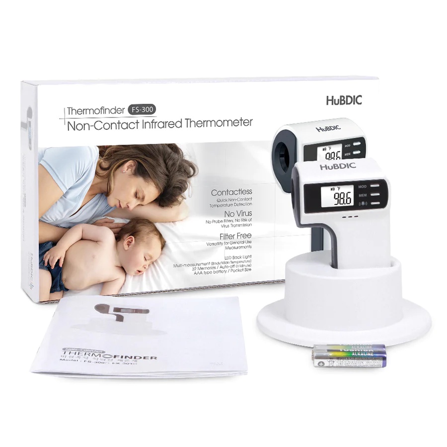 Termometer Hubdic FS 300 Infrared Non Contact Thermometer Alat Ukur Suhu Tubuh