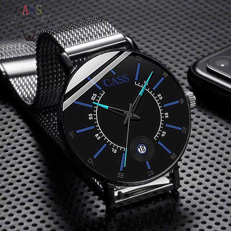 Jam Tangan Pria    Kalender Netbelt Seiko Gerakan Otomatis Luas Asli   Jam Tangan Analog Pria Origin