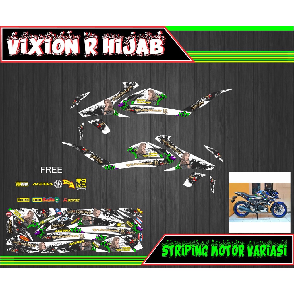 striping stiker motor vixion r hijab 02