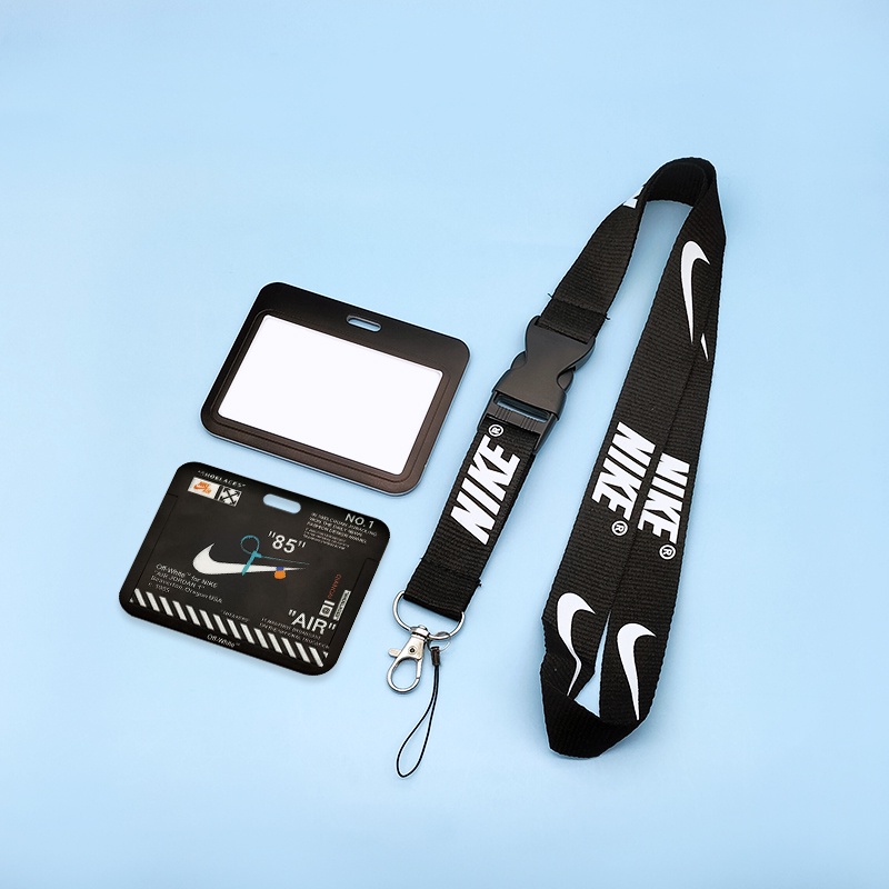 Nk Phone Case Lanyard Horizontal &amp; Vertical ID Card Holder Tali Leher Pelindung Kartu Plastik Untuk Badge Case Keychain Sling