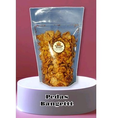 

Basreng Pedas daun jeruk Pedes Bangetttt