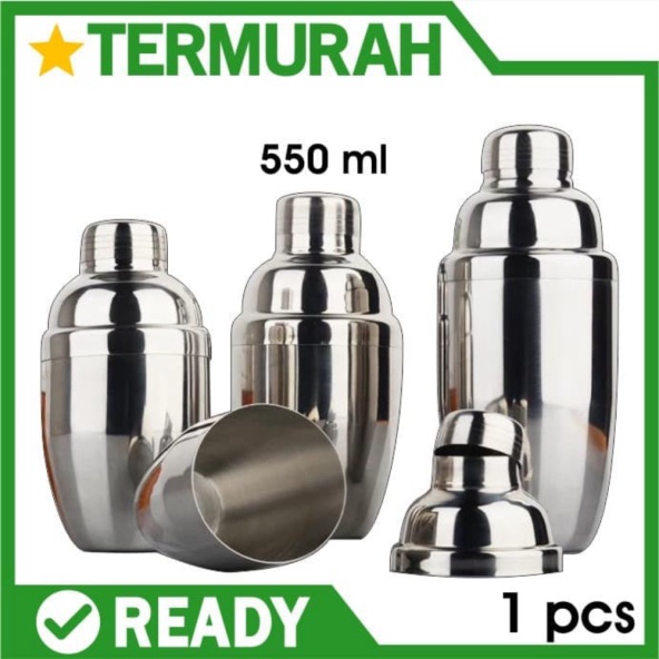 

Jual Cocktail Shaker 500ml Pengocok Minuman Bar Stainless 500 ml 550ml 550 Diskon
