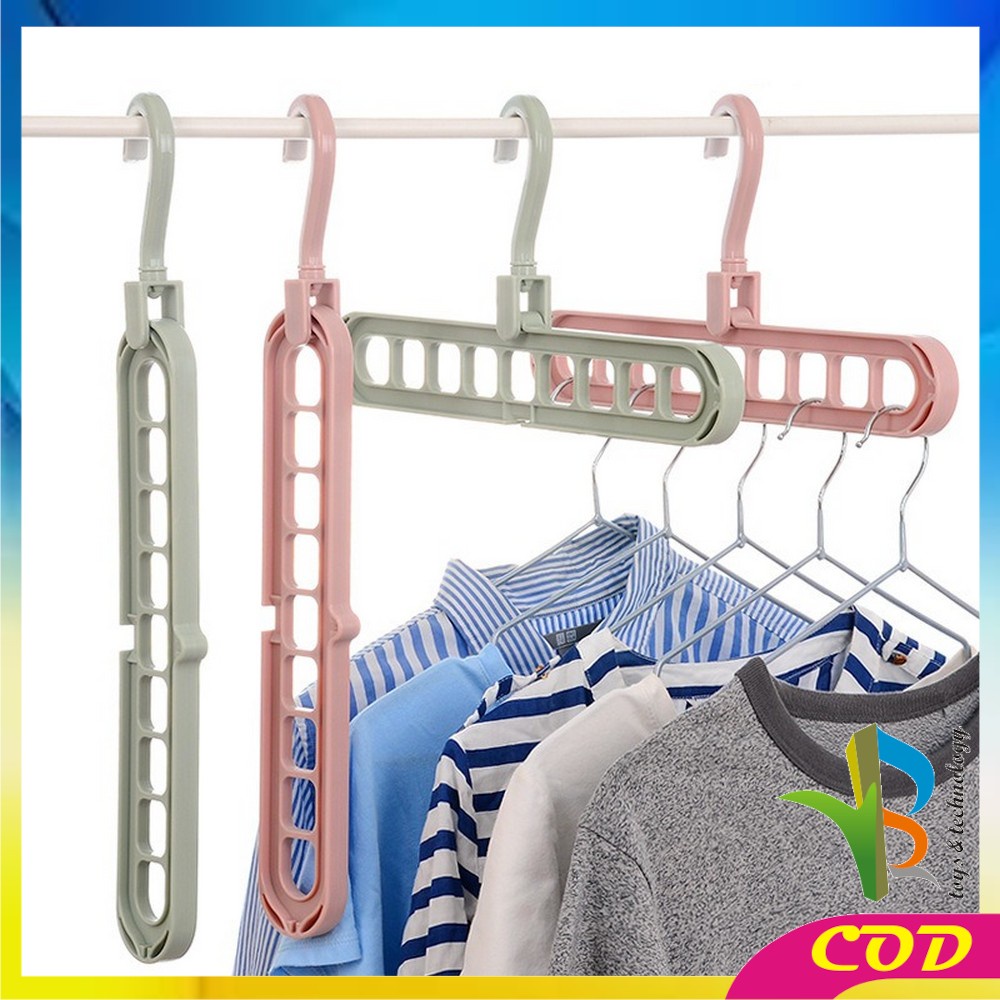 RB-C125 Magic Hanger 9 IN 1 Gantungan Baju Organizer 9 Lubang / Hanger Jemuran Pakaian Serbaguna Multifungsi Jemuran Laundry