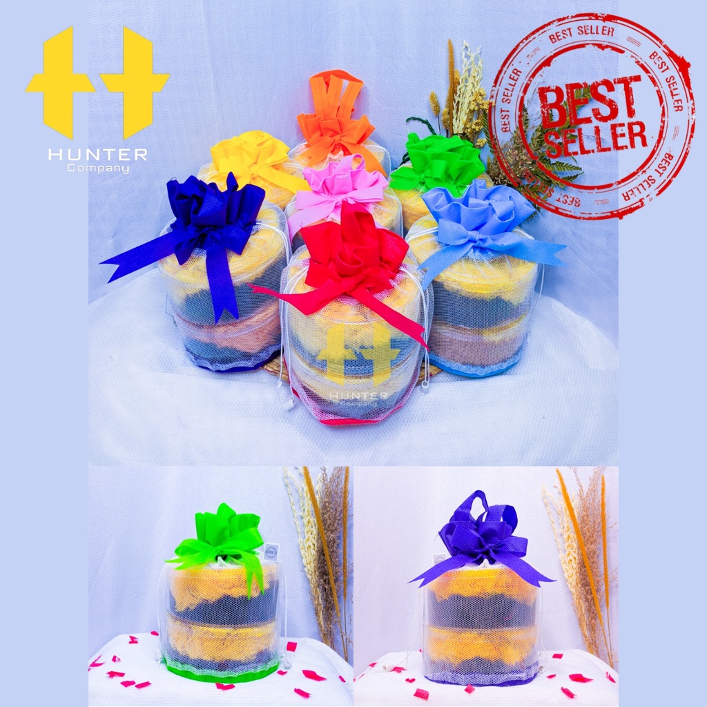 (ISI 10 Pcs) Tas toples  kue kering 2 susun/Tas hampers lebaran/Tas toples kombinasi/Tas kue kering/