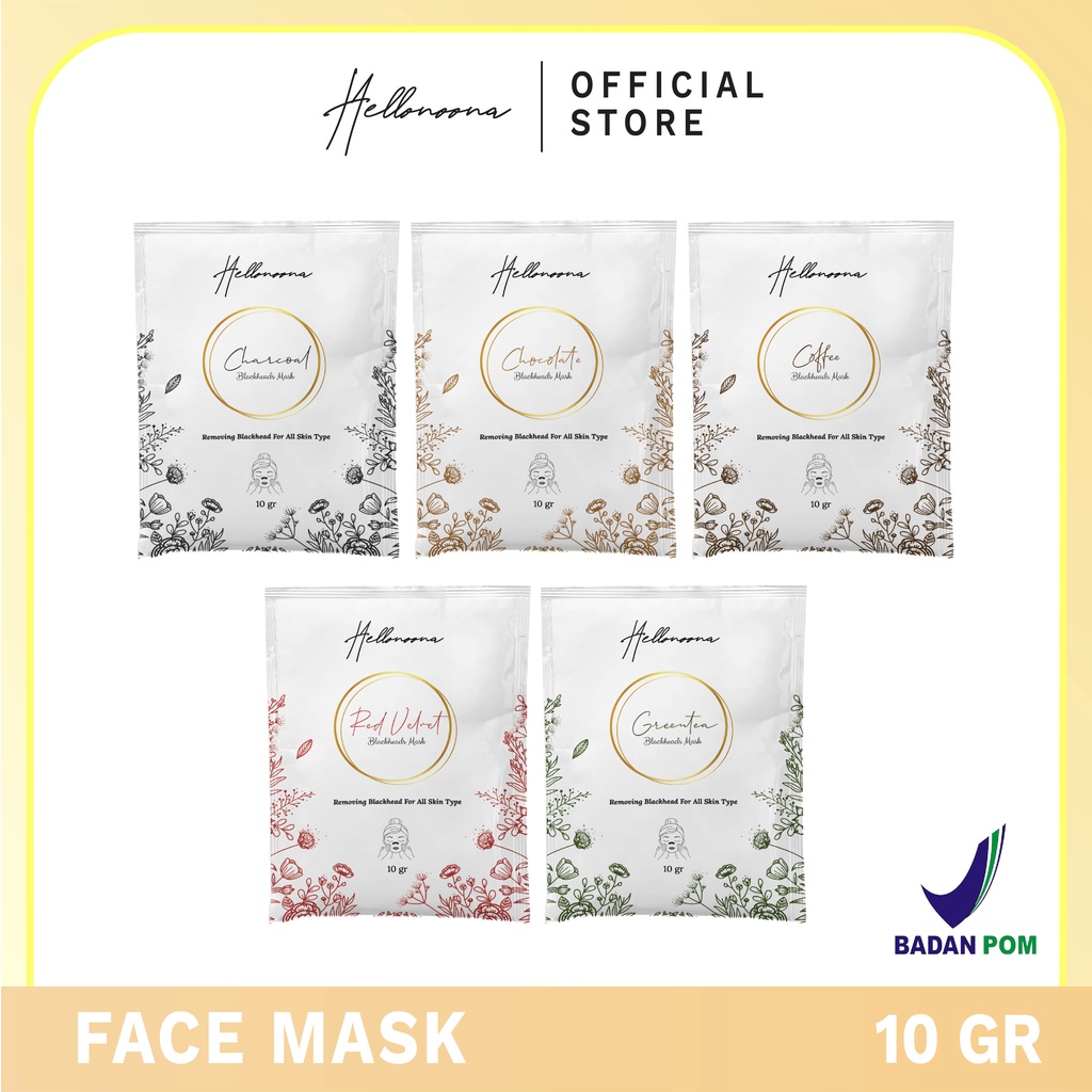 Hellonoona Masker Komedo BPOM 10 gram Gelatin Hello Noona | YOURA OAT PREMIUM MASK 15 GR - MASKER YOURA OAT PREMIUM