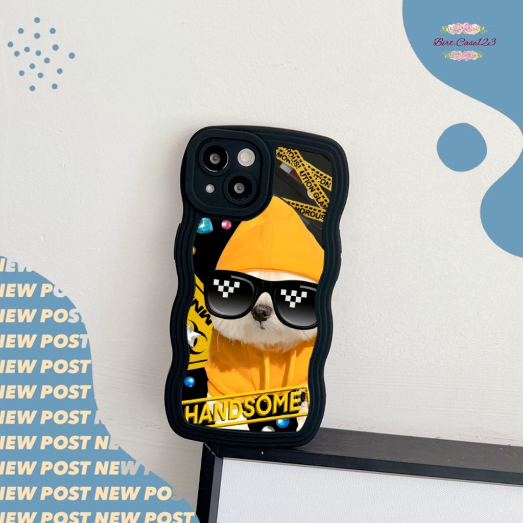 CUSTOM SOFTCASE SILIKON GELOMBANG WAVY CUSTOM CUTE DOG FOR OPPO A3S A15 A15S A16 A1K A5S A7 A31 A53 A96 F1S A9 A5 2020 A52 A37 A76 A36 A96 BC7346