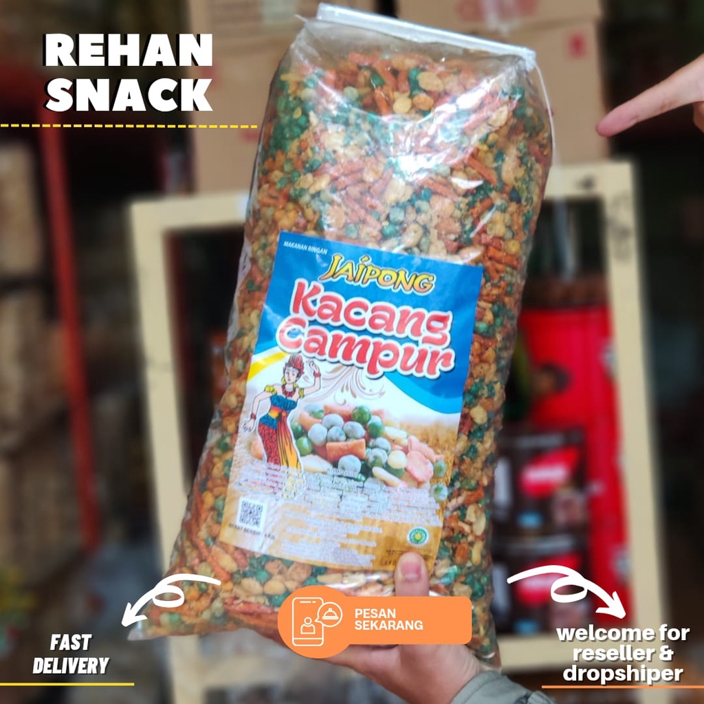 

Kacang Campur Jaipong 3kg - Kacang Murah - gratis ongkir - cocok dijual lagi - supplier snack - Rehan Snack