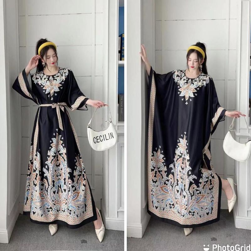 Kaftan Bangkok Premium || Original Fashion || Gamis Impor Wanita ||  Dress Bahan Silk ||  by DayandC