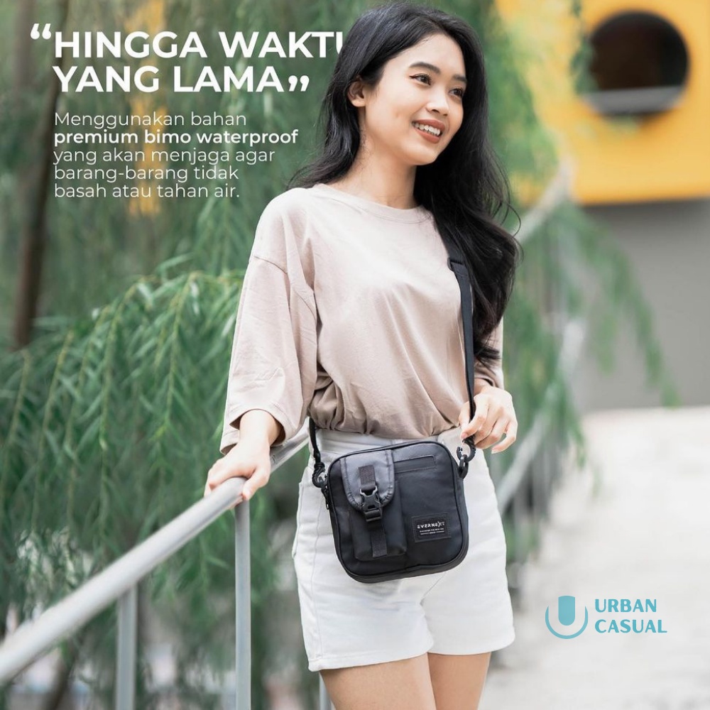 Sling Bag Pria Waterproof Tas Selempang Keren Pria Wania Anti Air Outdoor Traveling Terbaru Model Trendi Modern