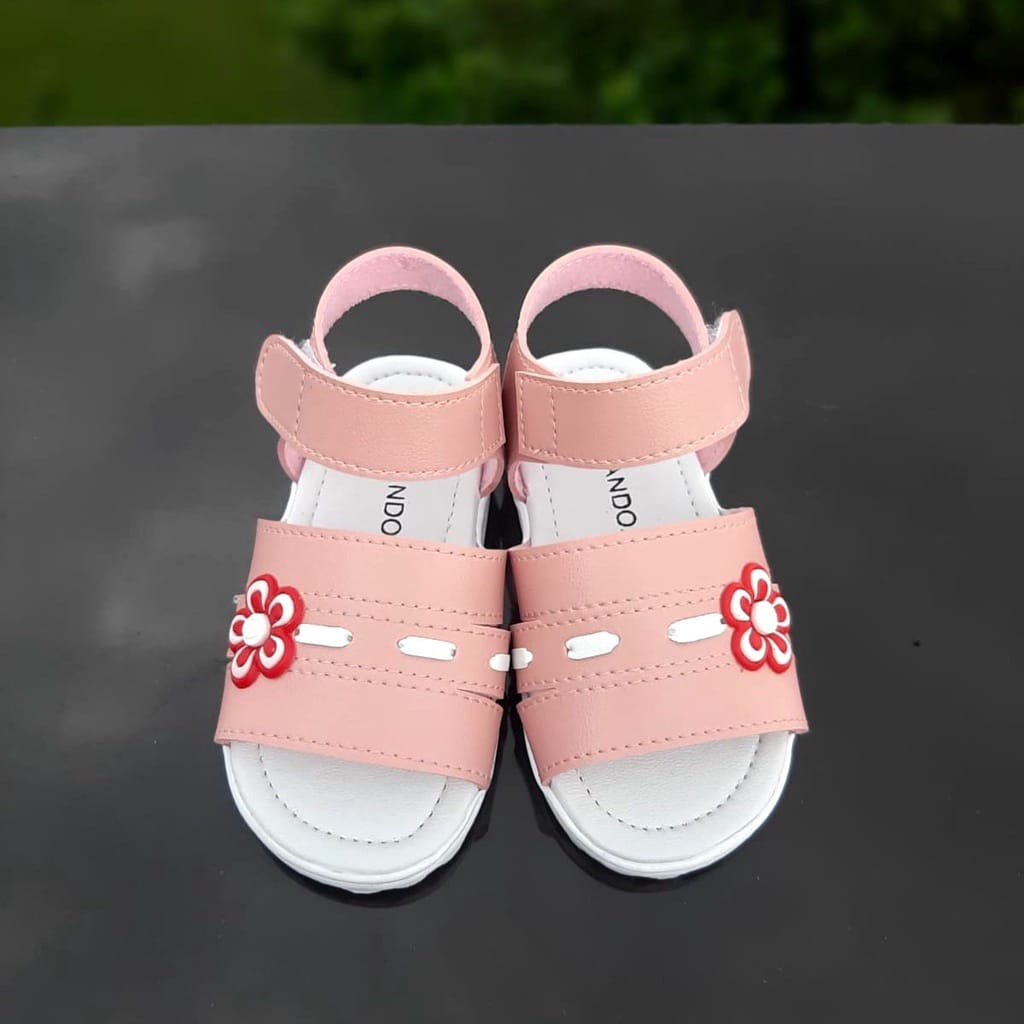 VINANDOZ BB02 Sepatu Sandal Anak Perempuan Umur 1 2 3 tahun - VINANDOZ Motif Bunga
