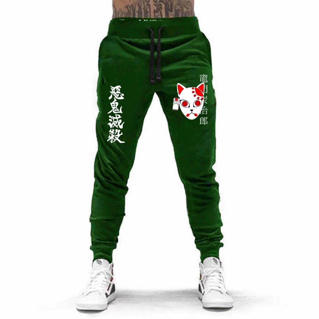 CELANA PANJANG JOGGER MODEL KIMETSU NO YAIBA ANIME DEMON SLAYER BAHAN FLEECE TEBAL / NYAMAN DIPAKAI KUALITAS BAGUS