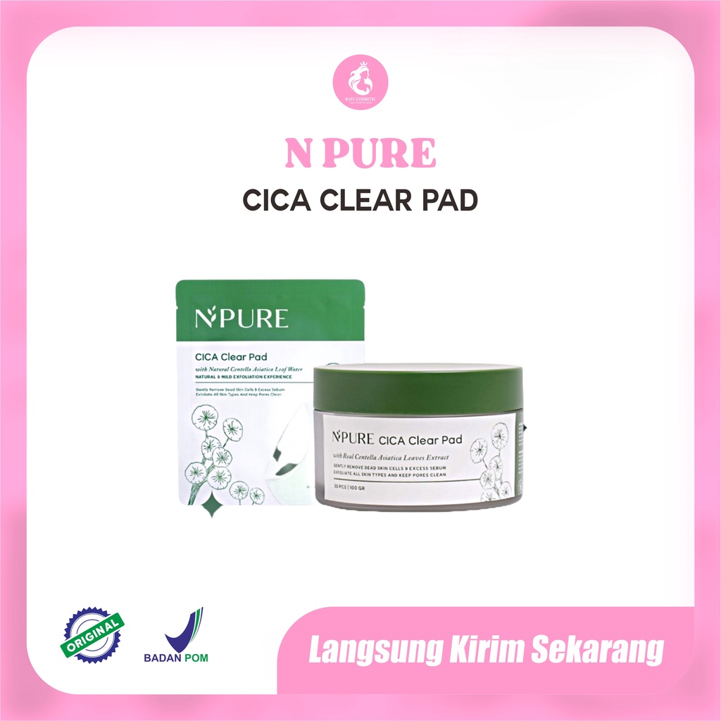 N'Pure CICA Clear Pads Sachet NPure Pad Eksfoliasi 30pcs 100gr