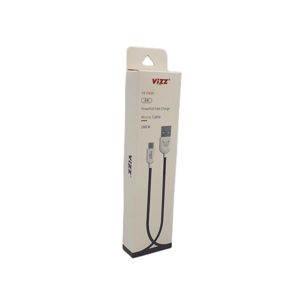 Kabel Data Micro USB 2,4A Vizz VZ-CD10 Fast Charge 100 cm 1pcs