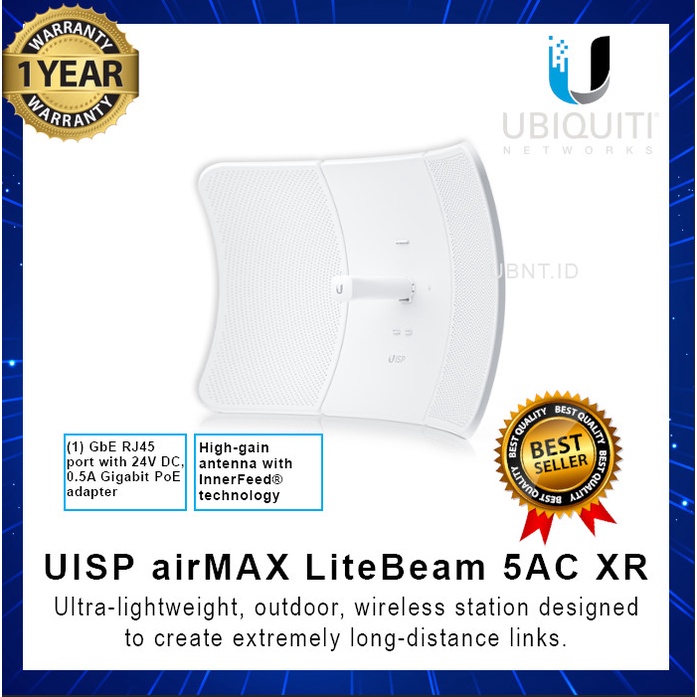Ubiquiti LBE 5AC XR UISP airMAX LiteBeam LBE-5AC-XR