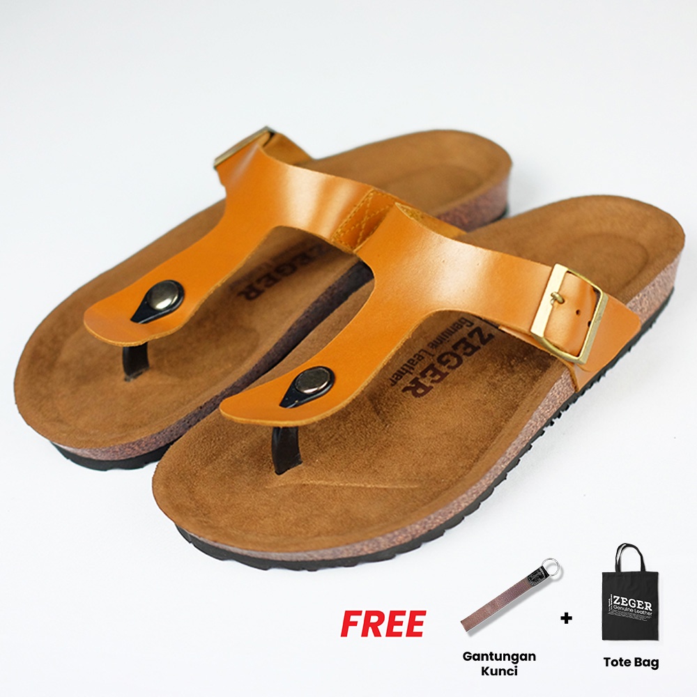 ZEGER Sandal Kulit Pria Casual Jepit - Gavin 762
