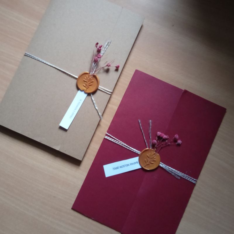 (BISA SATUAN) UNDANGAN PERNIKAHAN ELEGAN MEWAH SOFT COVER SEMI AMPLOP LIPAT 3