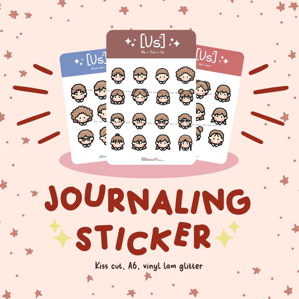 

Stickers Jurnal Karakter Lucu #Us1