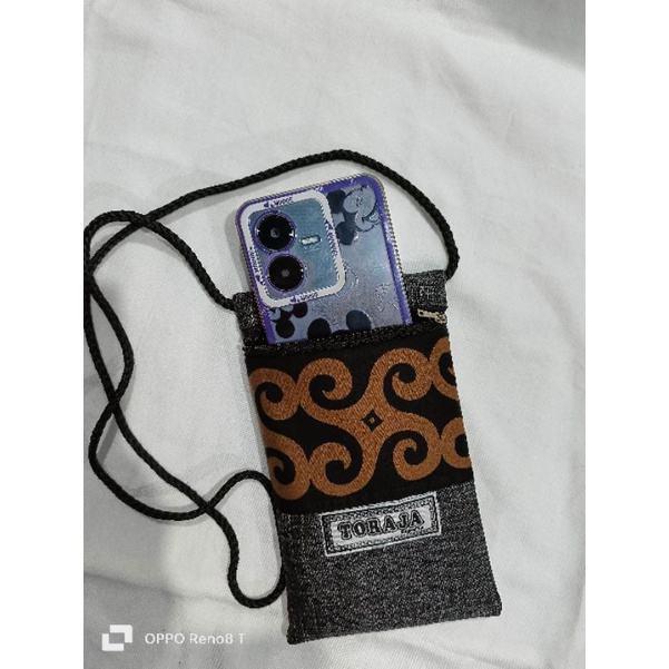 TAS HANDPHONE MOTIF TORAJA