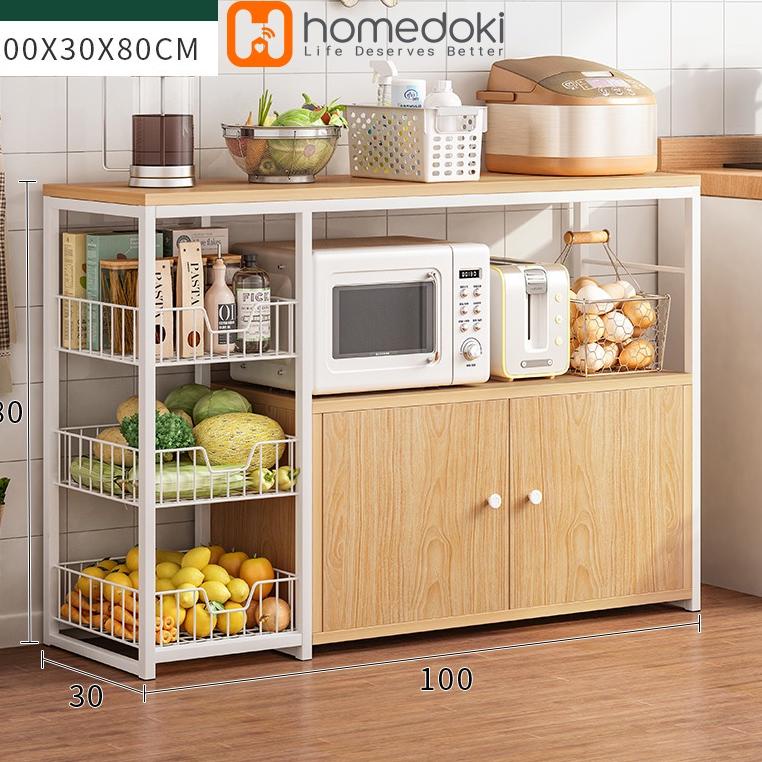 HOT SALE Homedoki Rak Oven Microwave/ Rak Oven/ Kitchen Rack/ Rak Microwave/ Rak Bumbu/ Kitchen/ Rak