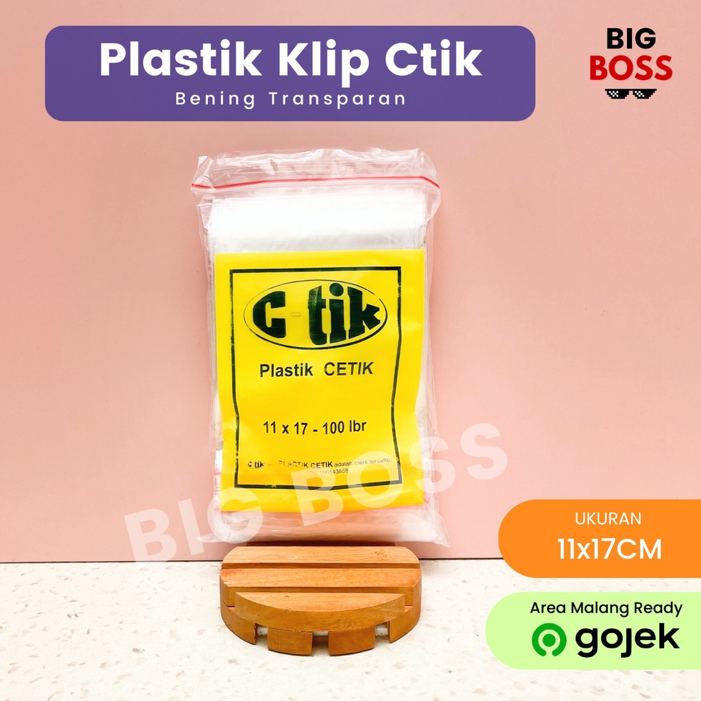 Kantong Plastik Klip Ziplock Bening CTIK