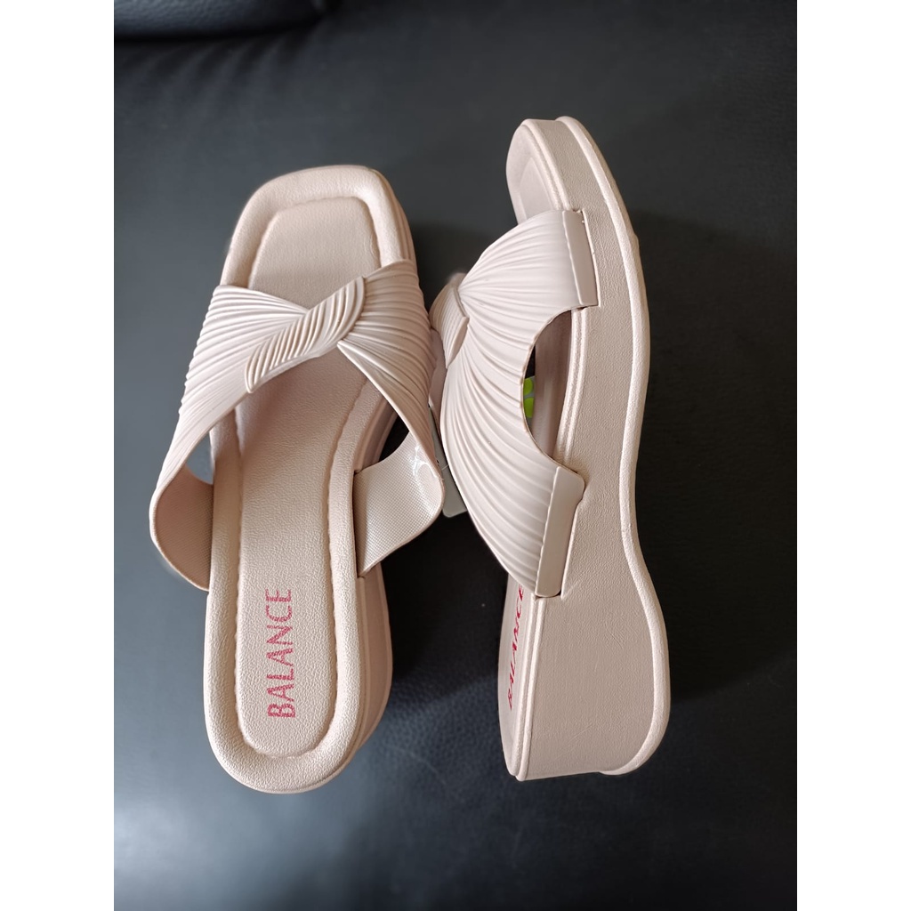 Sandal selop wedges bahan karet jelly empuk nyaman dipakai 2212-30 (37-40) sandal wanita murah