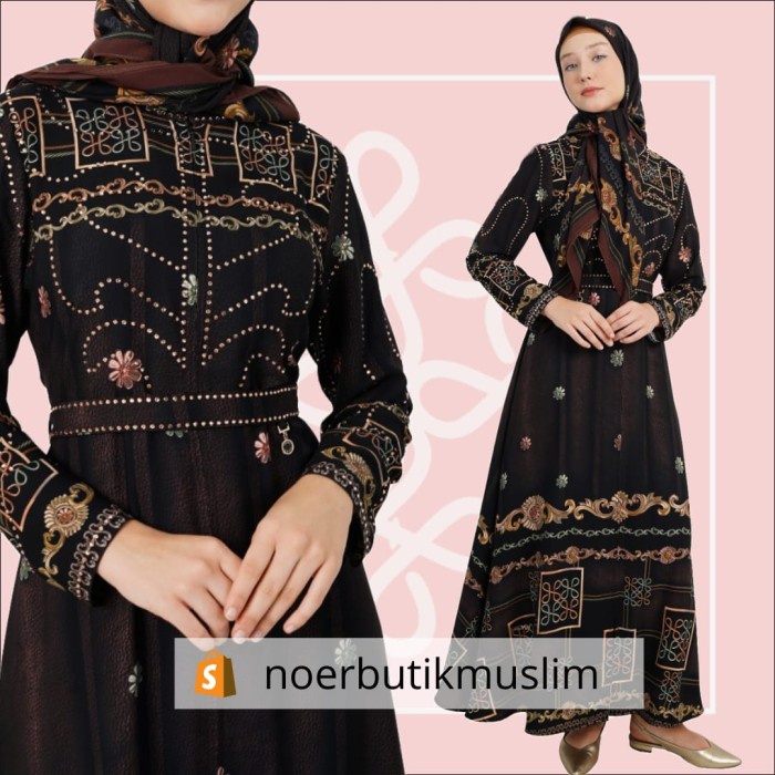 ABAYA HIKMAT FASHION ORIGINAL A3870-06 - NOERBUTIKMUSLIM