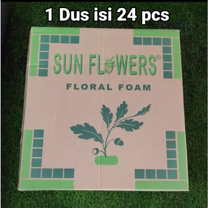 BISA  COD Busa Bunga Sunflower 1 Dus 24 pcs/Busa Kering/Floral Foam/Oasis Kering