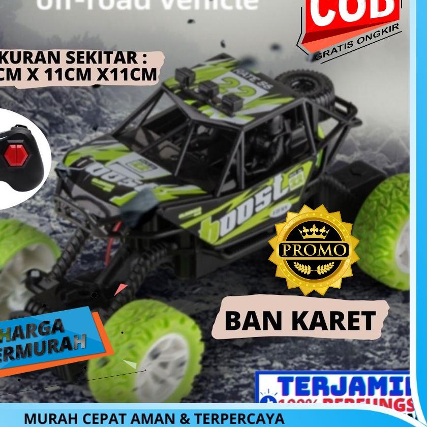 ● RC Mobil Remote Control Boost Monster Cross Country Climbing Car Rock Crawler Ban Karet Terbaru ►