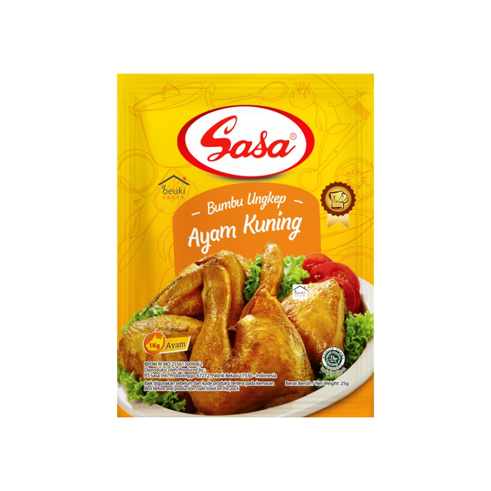 

Sasa Ungkep Ayam Kuning Bumbu Masak Instan dan Praktis