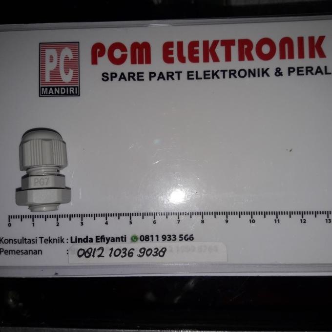 (3 pcs) kabel gland PG-7 putih pcmelektr021 Ayo Order