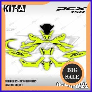 Decal Honda Pcx 160 full body custom design MOTIF GRAFIS SIMPLE HIJAU STABILO D-Y4-022 1M4R23 parts
