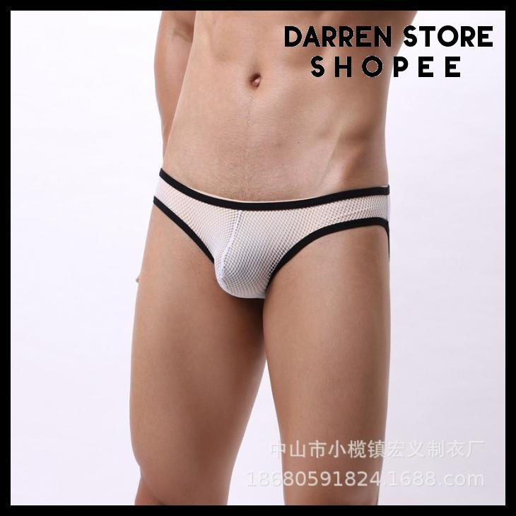 BA447. CELANA DALAM PRIA BRIEF SEXY  / JOCKSTRAP PRIA SEXY BRIEF PRIA JALA-JALA TRANSPARAN. CELANA D